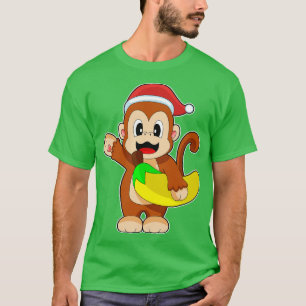 Monkey Christmas Banana T-Shirt