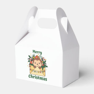 Monkey Christmas Letter Winter Animals Monkeys Favor Box