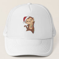 Monkey Christmas Snow Winter Animals Monkeys