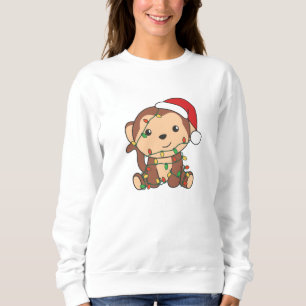 Monkey Christmas Winter Animals Monkeys Sweatshirt