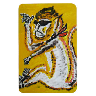 Monkey Circus Art Magnet