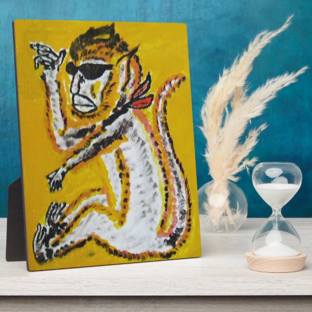 Monkey Circus Art Plaque (Side)