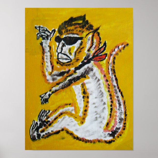 Monkey Circus Art Poster (Front)