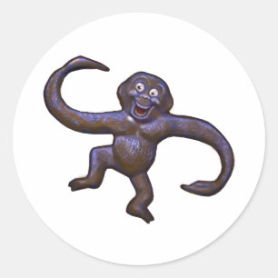 Monkey Classic Round Sticker