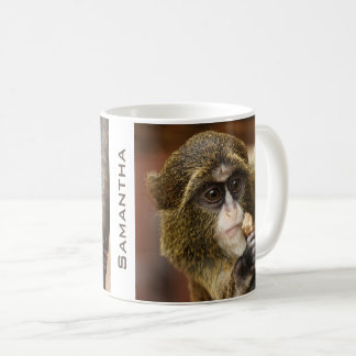 Monkey Climbing Tree Photo Personalised Coffee Mug