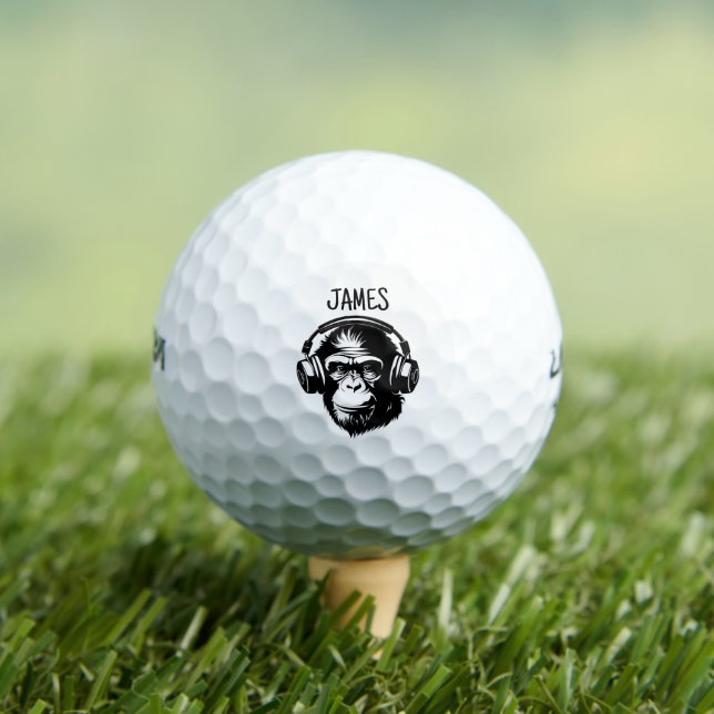 MONKEY CUSTOM FUNNY GOLF BALL (Insitu Tee)