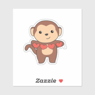 Monkey Cute Animals With Hearts Favourite Animal
