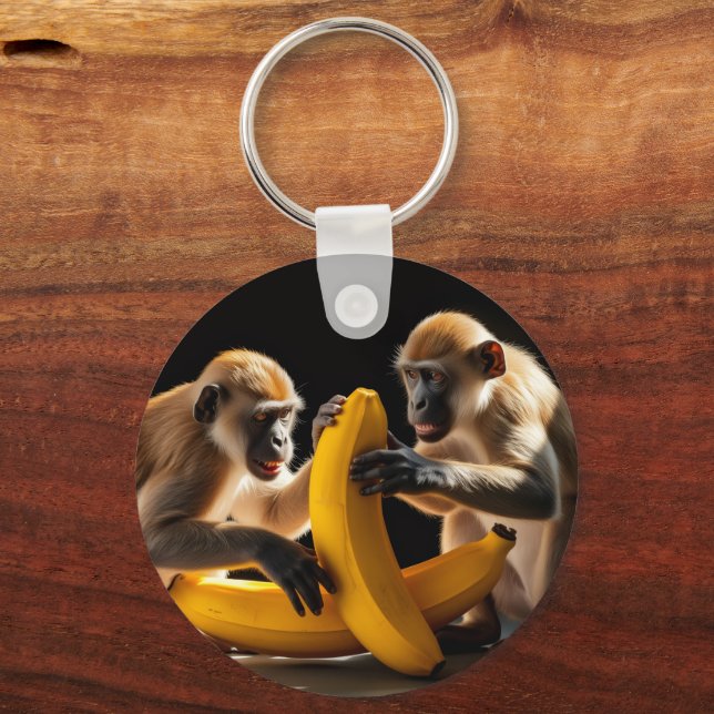 Monkey Design Keychain (Front)