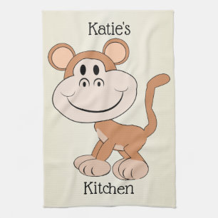 Monkey Design Kitchen Towel