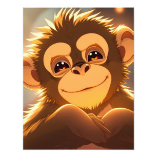 Monkey Design Photo Print