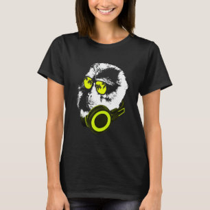 Monkey Dj With Headphones And Sunglasses  Party T-Shirt