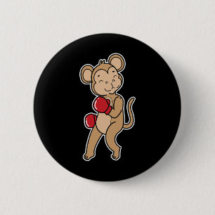 Monkey Does Boxing 2 Inch Round Button