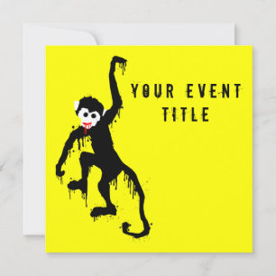 monkey dripz invitation