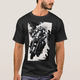 Monkey driving motorcycle T-Shirt