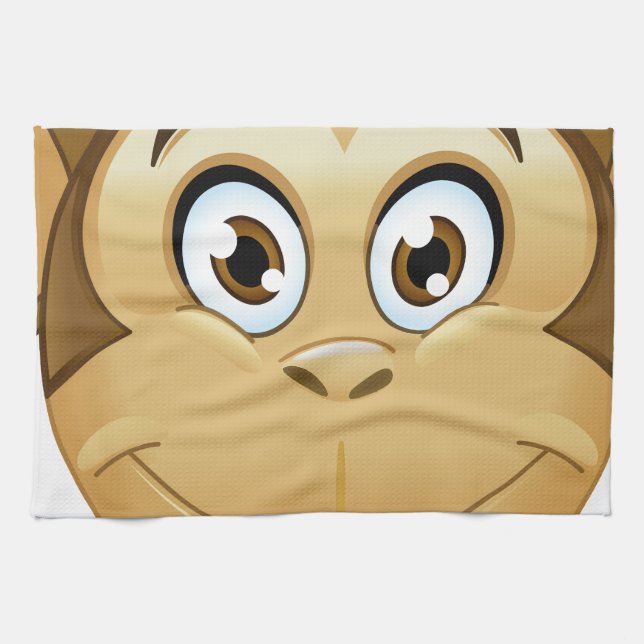 monkey emoji kitchen towel (Horizontal)