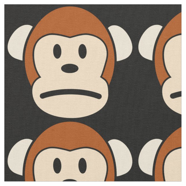 monkey, fabric, for sale ! fabric (Close Up)