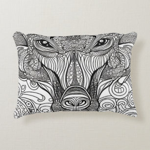 Monkey Face Accent Pillow