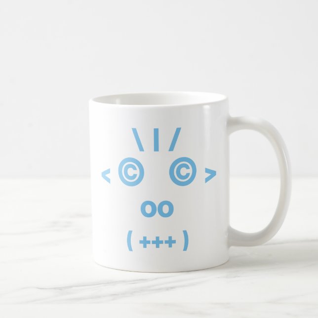 Monkey Face (Blue) Coffee Mug (Right)