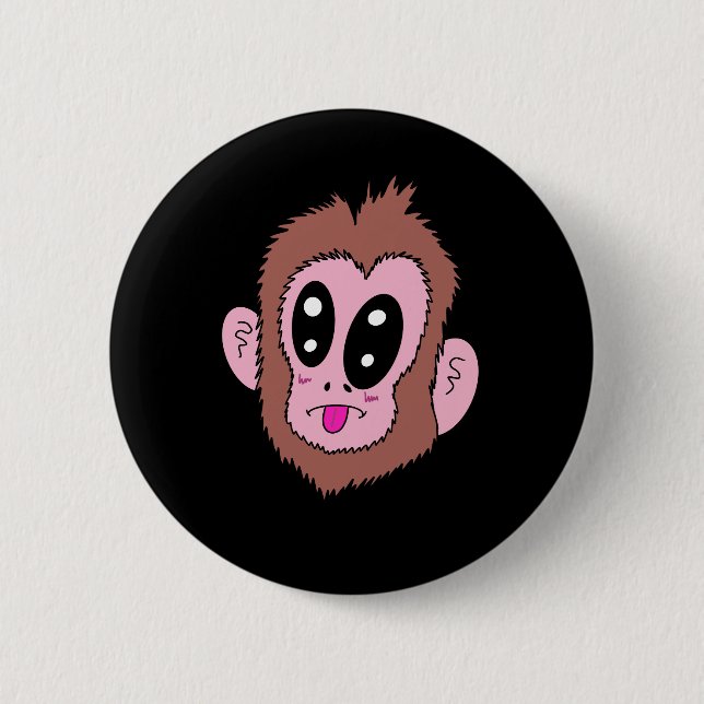 Monkey Face Button (Front)