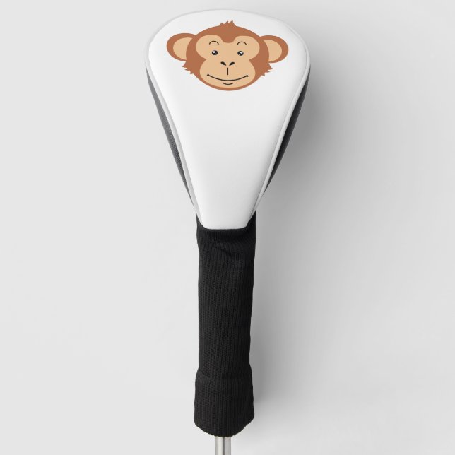 Monkey Face Golf Head Cover (Front)