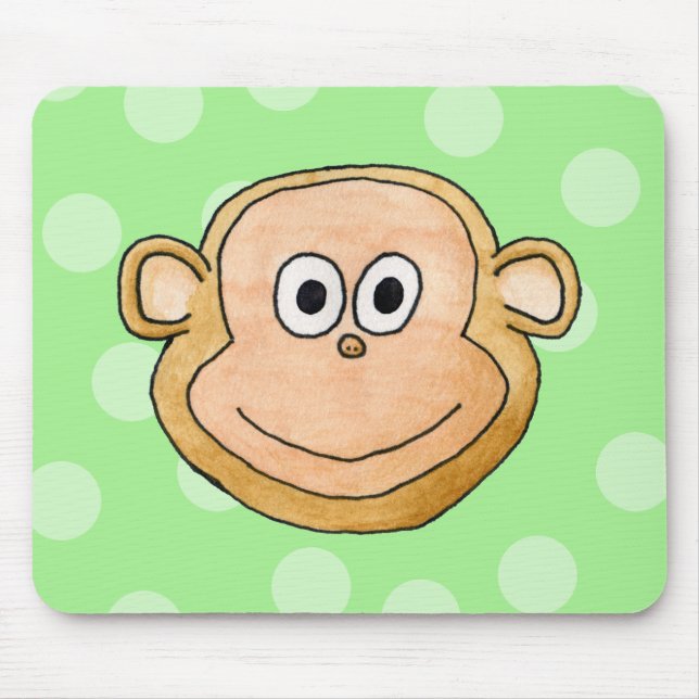Monkey Face. Mouse Pad (Front)