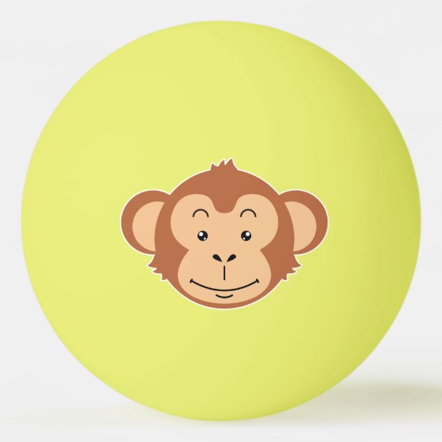 Monkey Face Ping Pong Ball (Front)