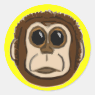 Monkey Face Stickers