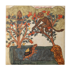 Monkey Fig Tree Indian Renaissance Tile
