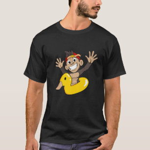 Monkey Floating Hoop Duck T-Shirt