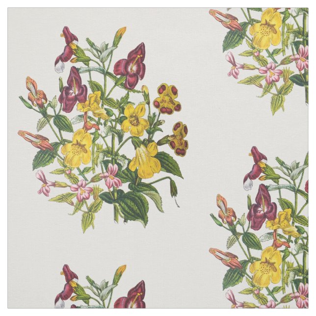 Monkey-flowers Fabric (Swatch)