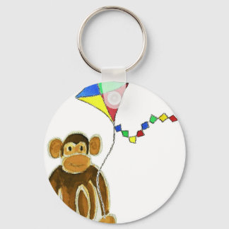 Monkey Flying Kite Keychain
