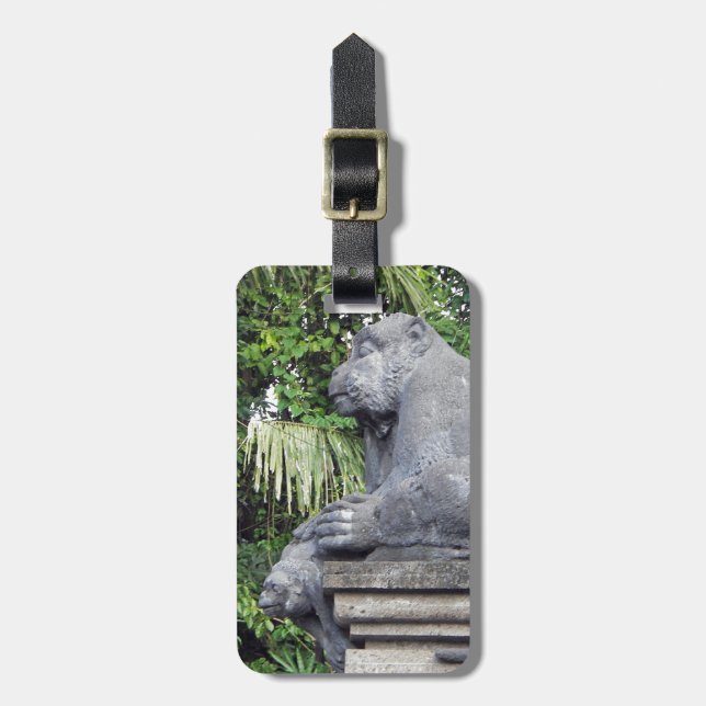 Monkey Forest Luggage Tag (Front Vertical)