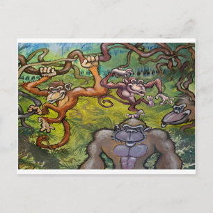 Monkey Fun Postcard