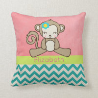 Monkey Girl Cartoon Cute And Kawaii Personalized