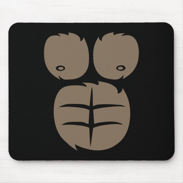 Monkey Gorilla Costume Tee Animal Belly Fancy Dres Mouse Pad (Front)