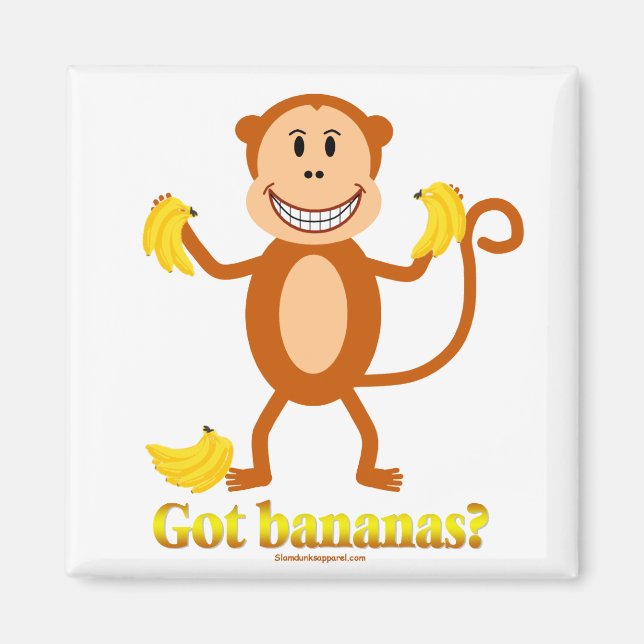 Monkey - Got bananas? magnet (Front)