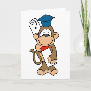 Monkey Graduate Tshirts and Gifts Card