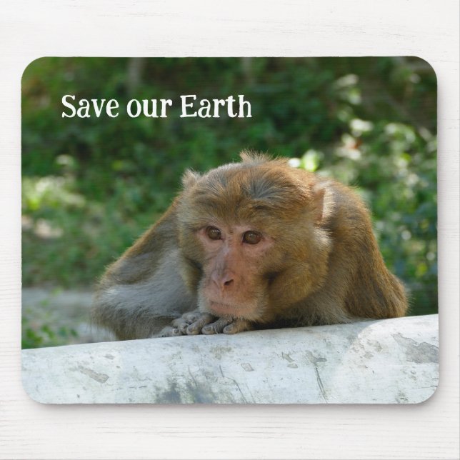 Monkey - Grandfather Mouse Pad (Front)