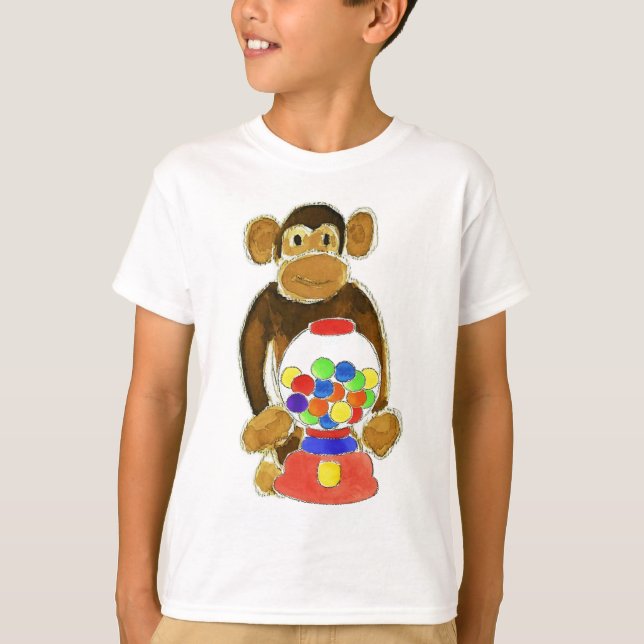 Monkey Gumball Machine T-Shirt (Front)