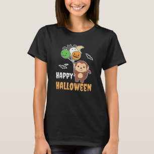 Monkey Halloween Balloons For Kids Cute Monkeys T-Shirt