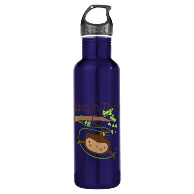 Monkey Hang in There 710 Ml Water Bottle (Front)