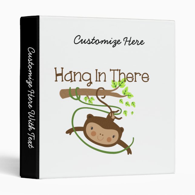 Monkey Hang in There Binder (Front/Spine)