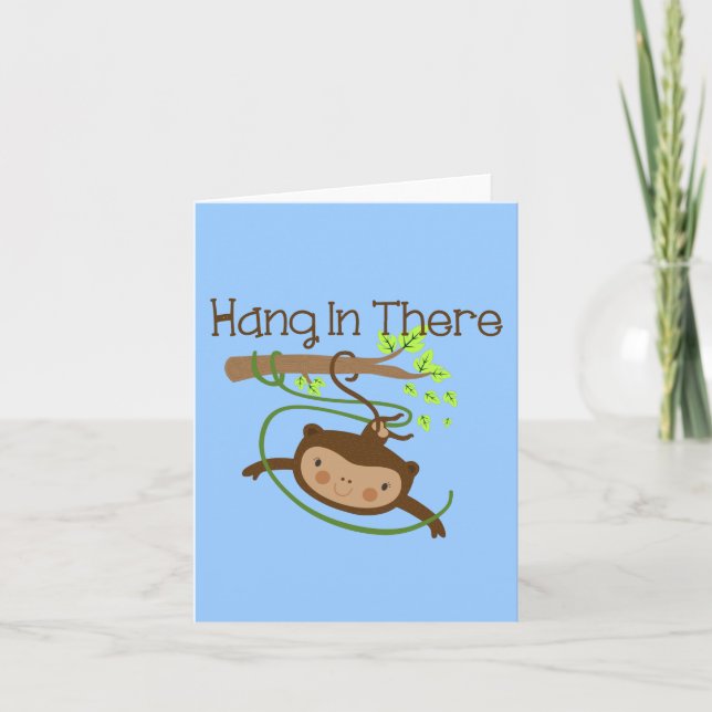 Monkey Hang in There Card (Front)