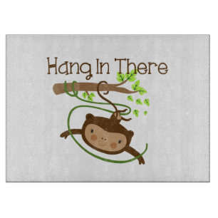 Monkey Hang in There Cutting Board