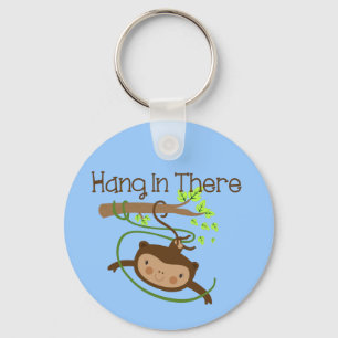 Monkey Hang in There Keychain