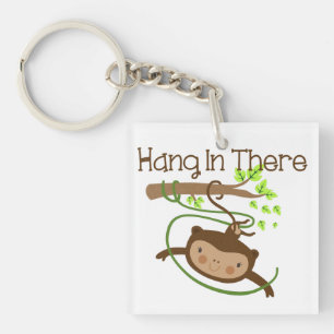 Monkey Hang in There Keychain