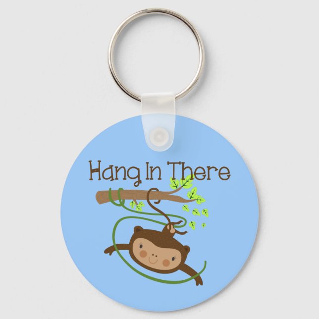 Monkey Hang in There Keychain (Front)