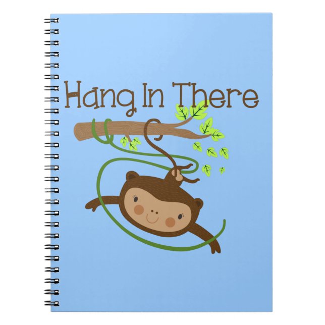 Monkey Hang in There Notebook (Front)
