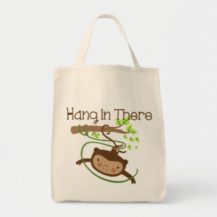 Monkey Hang in There Tote Bag