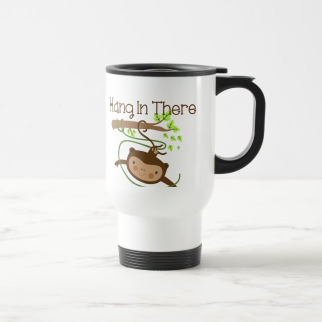 Monkey Hang in There Travel Mug (Right)